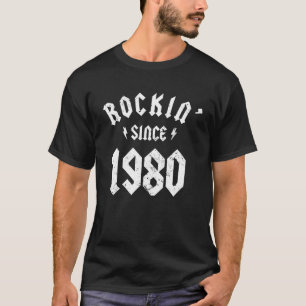 Camiseta aniversário de 40 anos Classic Rock 1980 - Presen