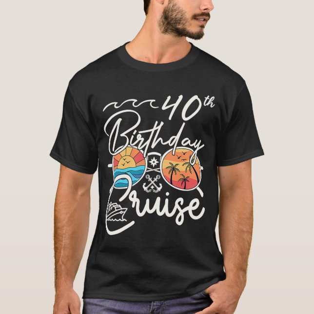 Camiseta aniversário de 40 anos Cruise Squad 2023 Fa do Par (Frente)