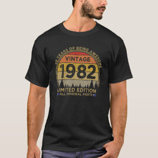 Camiseta aniversário de 40 anos de 1982 Edição Limitada Vin