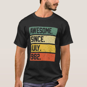 Camiseta aniversário de 40 anos de 40 anos é incrível desde
