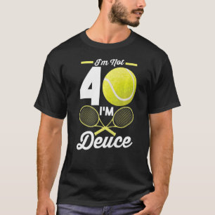 Camiseta aniversário de 40 anos de 40 anos Tênis não tenho 