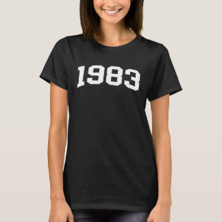 Camiseta aniversário de 40 anos de Estilo Clássico 1983 par
