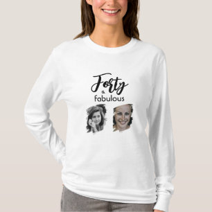 Camiseta Aniversário de 40 anos de Foto 40 e fabulosa 2