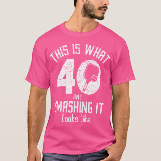 Camiseta Aniversário de 40 anos de Jogada Engraçada Com 40 
