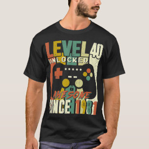 Camiseta Aniversário de 40 anos de Jogos de Vídeo Incríveis