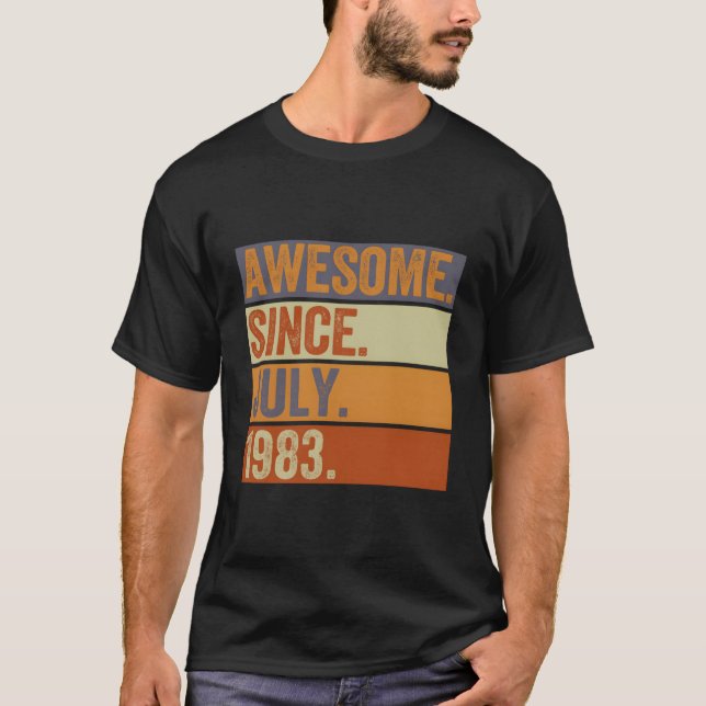 Camiseta aniversário de 40 anos de Presente De 40 Anos É In (Frente)