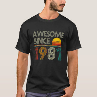 Camiseta aniversário de 40 anos Decoration Incrível Desde 1