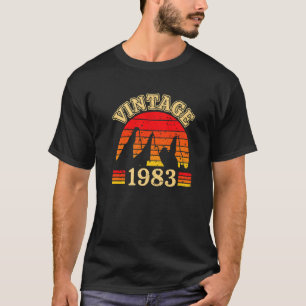 Camiseta aniversário de 40 anos Design u2013 Montanhas 1983