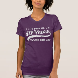 Camiseta Aniversário de 40 anos engraçado