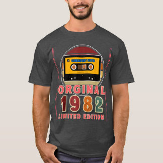 Camiseta aniversário de 40 anos Gift 1982 Hits Cassete de M