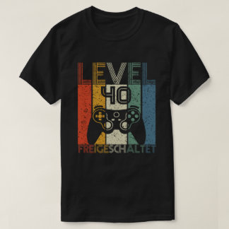 Camiseta aniversário de 40 anos Gift - Gamer de vídeo desbl