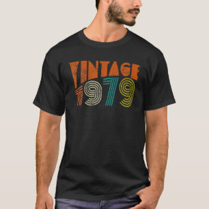 Camiseta aniversário de 40 anos Gift Vintage 1979 Homens C