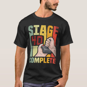 Camiseta aniversário de 40 anos Gift Vintage aniversário de