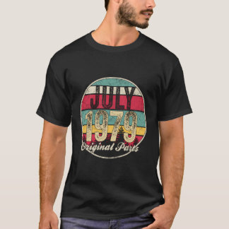 Camiseta aniversário de 40 anos Gift Vintage julho de 1979