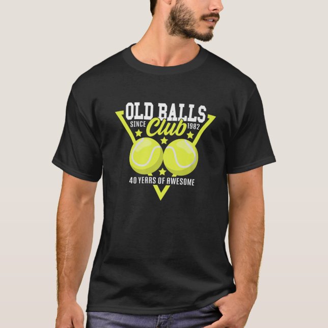 Camiseta aniversário de 40 anos I Old Balls Club Desde 1982 (Frente)