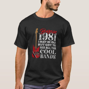 Camiseta aniversário de 40 anos - Nascer Em 1981 I Elétri