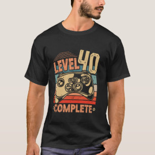 Camiseta aniversário de 40 anos Nível 40 - Jogos completos 