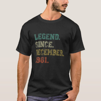 Camiseta aniversário de 40 anos Oferece Legenda De 40 Anos 