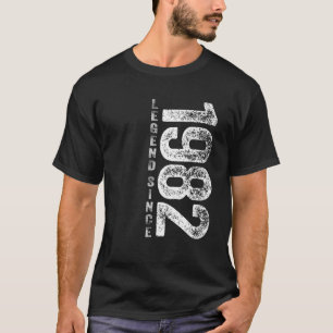 Camiseta aniversário de 40 anos Oferece Legenda Retroativa