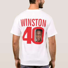 Camiseta aniversário de 40 anos personalizado nome e modelo