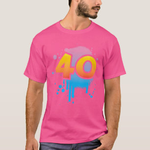 Camiseta aniversário de 40 anos Presente Homens Mulheres Le