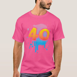 Camiseta aniversário de 40 anos Presente Homens Mulheres Le
