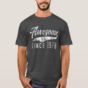 Camiseta Aniversário de 40 anos retro desde 1978 do vintag