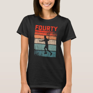 Camiseta aniversário de 40 anos Retro Tênis 40 Anos Mulhere