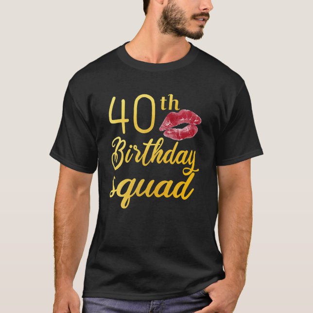 Camiseta aniversário de 40 anos Squad (Frente)