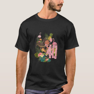 Camiseta aniversário de 40 anos Tiki Party Piscina Summer H