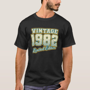 Camiseta aniversário de 40 anos Vintage 1982 Limited Editio