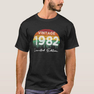 Camiseta aniversário de 40 anos Vintage 1982 Limited Editio