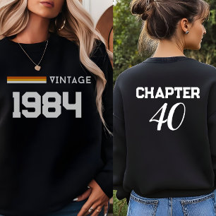 Camiseta Aniversário de 40 anos Vintage 1984, aniversário d