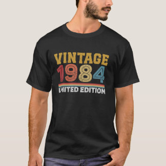 Camiseta aniversário de 40 anos Vintage 1984 Homens Mulhere