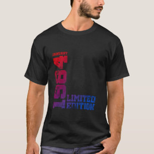 Camiseta aniversário de 40 anos Vintage 1984 Janeiro 40 Ano