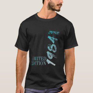 Camiseta aniversário de 40 anos Vintage 1984 Junho 40 Anos