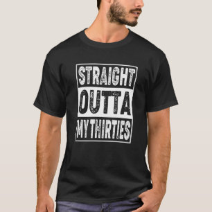 Camiseta aniversário de 40 anos Vintage Hetero fora dos meu