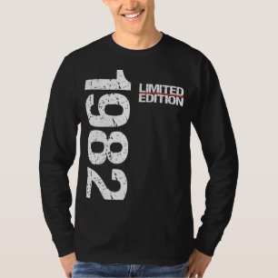 Camiseta aniversário de 40 anos Woman Vintage 1982 Aniversá