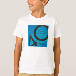 Camiseta Aniversário de 40 Décadas Azul