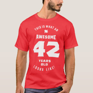 Camiseta Aniversário De 42 Anos