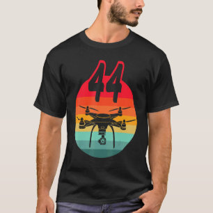 Camiseta Aniversário de 44 I Retro Remote Control Drones co