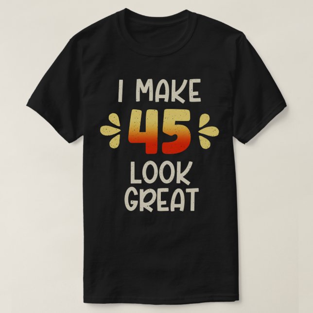 Camiseta Aniversário de 45 anos (Frente do Design)