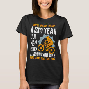 Camiseta Aniversário de 46 anos do homem Mtb Biker Ciclista