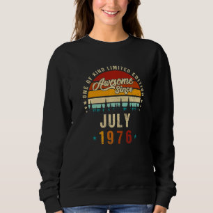 Camiseta Aniversário de 46 anos Vintage Incrível desde julh