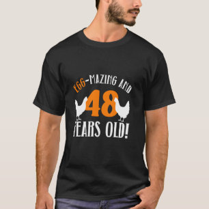 Camiseta Aniversário de 48 anos 48 anos Fazendeiro de Galin