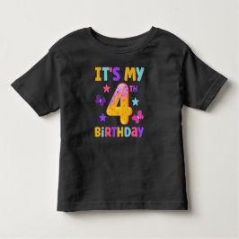 Camiseta Aniversário de 4 anos