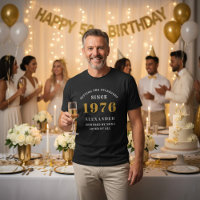 Aniversário de 50 anos 1976 Preto Branco Dourado N