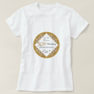 Camiseta Aniversário de 50 anos de Casamento 