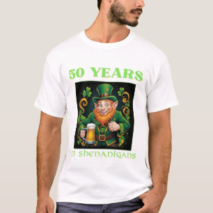Camiseta Aniversário de 50 Anos de Shenanigans do Dia de Sã