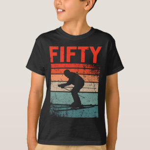 Camiseta Aniversário de 50 anos Esqui Retro 50 Anos Homem M